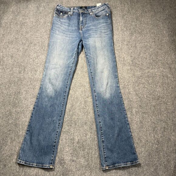 True Religion Becca Bootcut Jeans Womens 30 Blue Mid Rise Lightwash 30x32.5 - Picture 2 of 12